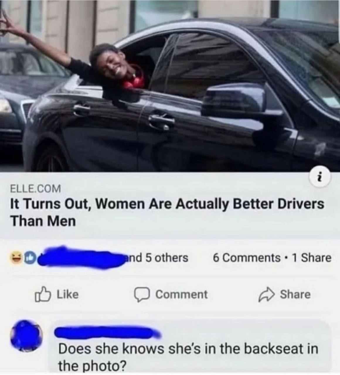 Woman Is In The Back Seat a woman is in the back seat of a car